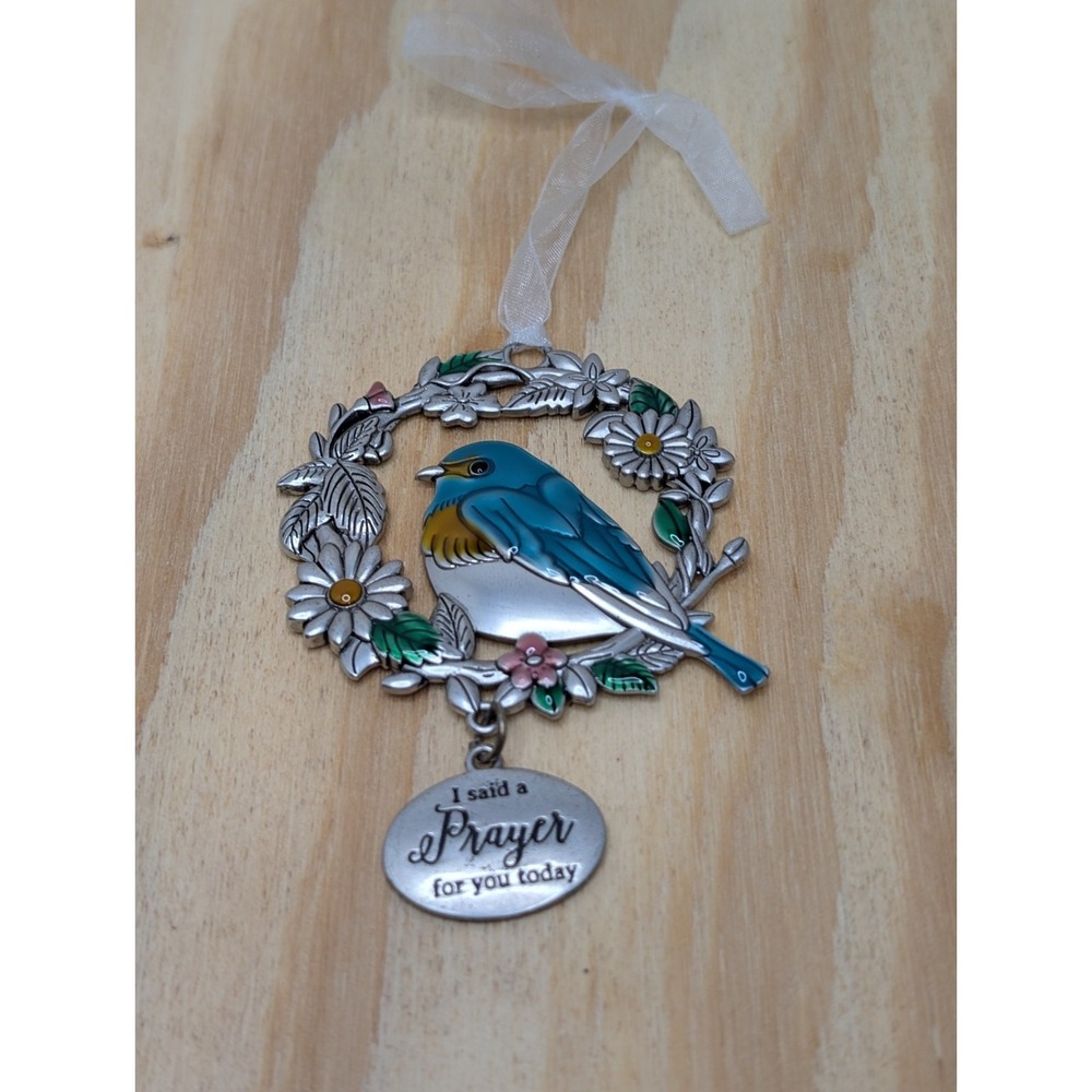 Ganz‎ I Said A Prayer For You Today Bird In Wreath Ornament Holiday Funeral...